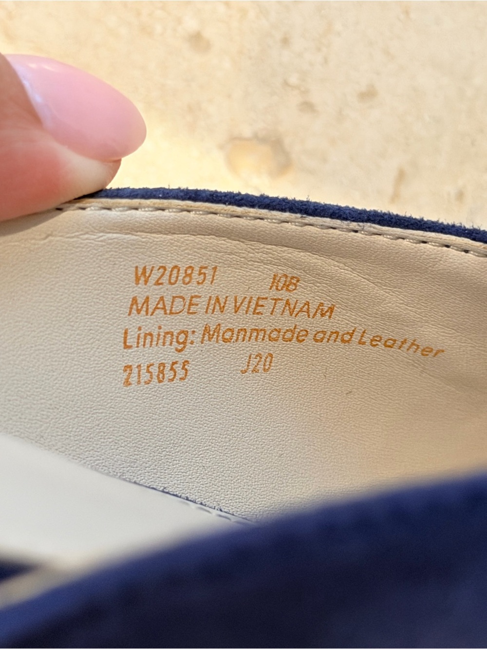 Cole Haan Navy Suede Pointed Studded Slip-On Mules - Picture 2 of 4